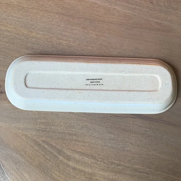 Pottery Barn ceramic speckle glaze tray/dish - Picture 3 of 8